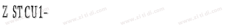 Z ST原版CU1字体转换
